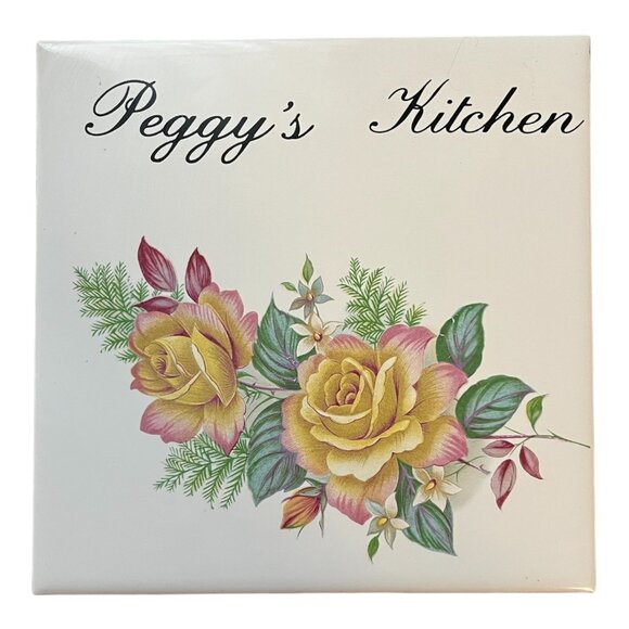 Set of 2 Vintage Decorative Ceramic Tiles – “California” & “Peggy’s Kitchen” – C - Picture 5 of 6